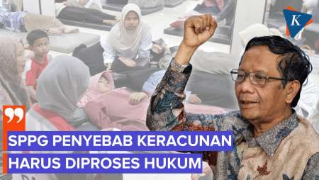 Mahfud MD Nilai SPPG Penyebab Keracunan MBG Bisa Diproses Hukum