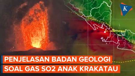 Gas SO2 Anak Krakatau Mengarah Ke Jabodetabek? Ini Penjelasan Badan Geologi