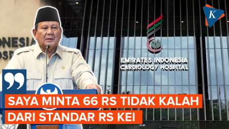 Prabowo Tantang Menkes Bangun 66 RS Seperti Standar Buatan Uni Emirat Arab