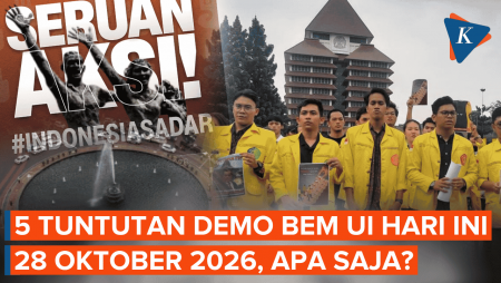 5 Tuntutan Demo BEM UI Di Bundaran HI Hari Ini 28 Oktober 2026, Apa Saja?