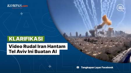 [KLARIFIKASI] Video Rudal Iran Hantam Tel Aviv Ini Buatan AI