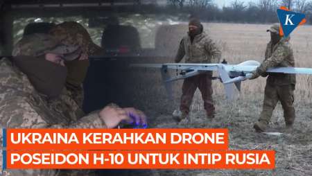 Ukraina Pamer Drone Poseidon H-10 untuk 