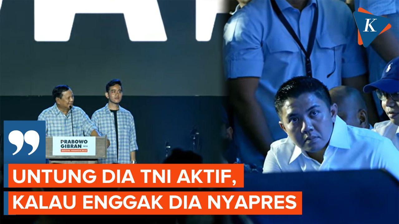 Gaya Mayor Teddy Saat Namanya Disebut dan Dipuji Prabowo