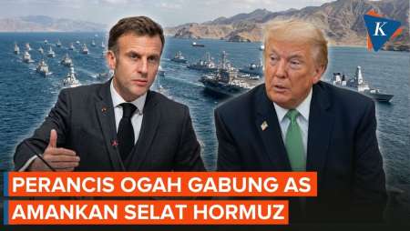 Bantah Trump, Macron Tolak Bantu AS Buka Blokade Selat Hormuz