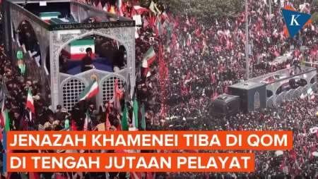 Lewati Lautan Manusia, Jenazah Ali Khamenei Tiba Di Kota Suci Qom, Kapan Dimakamkan?