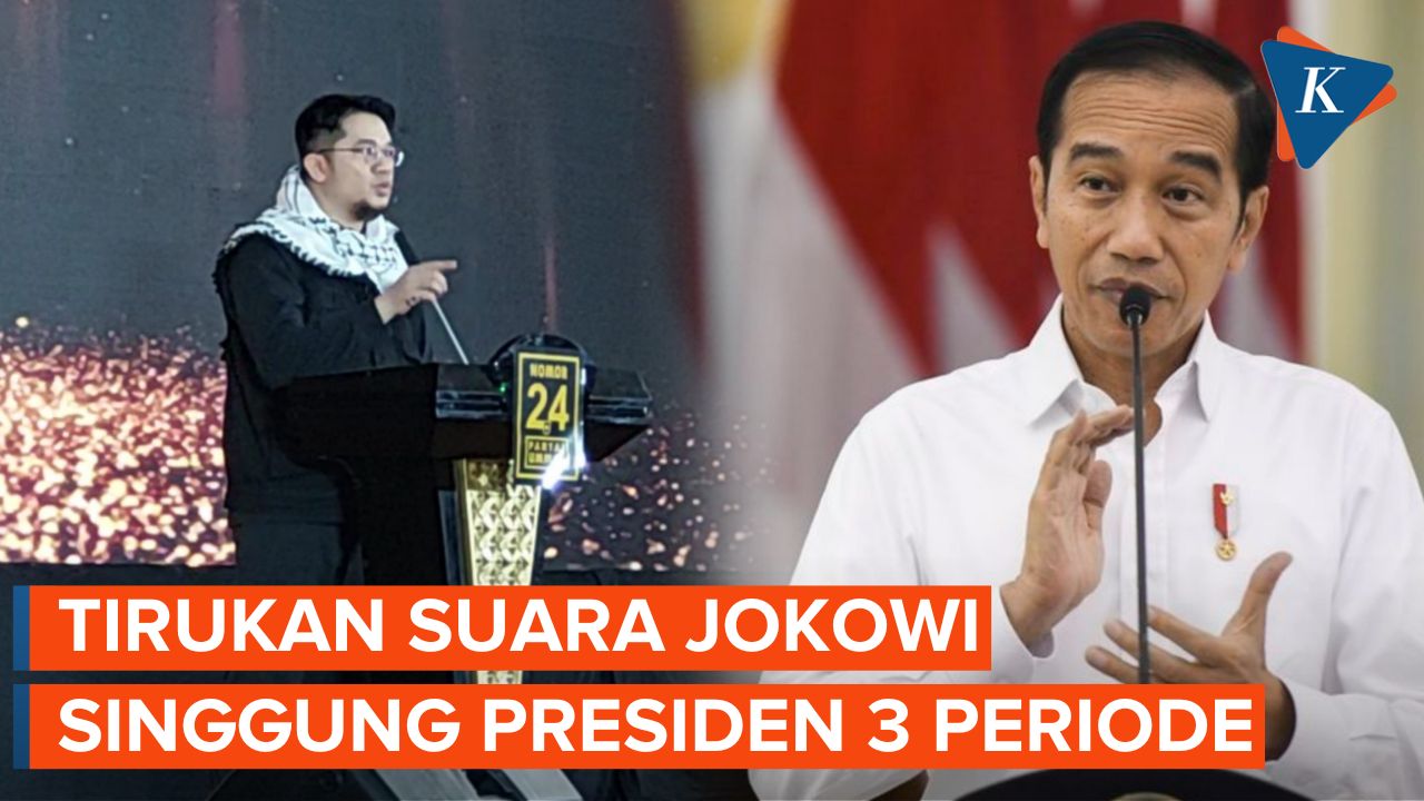 Momen Ketum Partai Ummat Tiru Suara Jokowi Saat Singgung Isu Jabatan Presiden 3 Periode