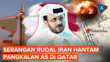 Serangan Rudal Iran Hantam Pangkalan Militer AS Al Udeid Di Qatar