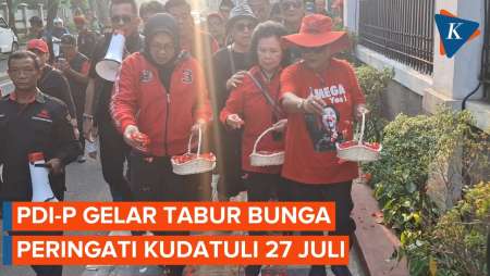 PDI-P Gelar Tabur Bunga Peringati Peristiwa Kudatuli 27 Juli