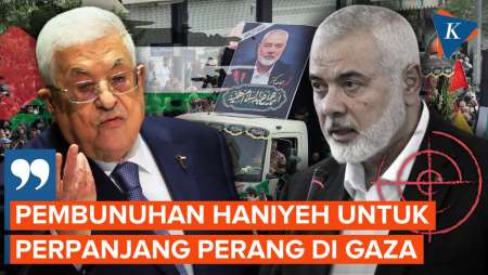 Mahmoud Abbas Geram: Pembunuhan Haniyeh untuk Perpanjang Perang di Gaza