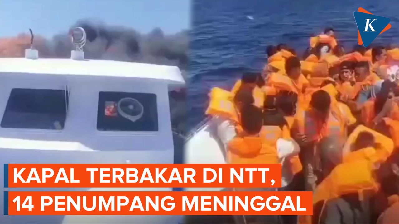 Korban Kapal Terbakar di NTT Dievakuasi, 14 Penumpang Meninggal Dunia
