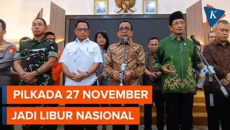 Jamin Hak Pilih, Pemerintah Tetapkan 27 November Hari Libur Nasional