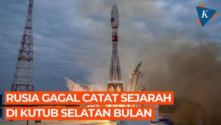 Eksplorasi Bulan Rusia Tertunda Bersama Hancurnya Wahana Pendarat Bulan Luna-25