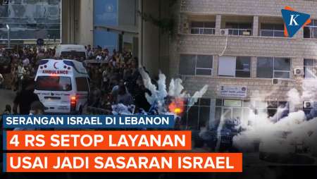 Dibombardir Israel, 4 Rumah Sakit di Lebanon Hentikan Layanannya