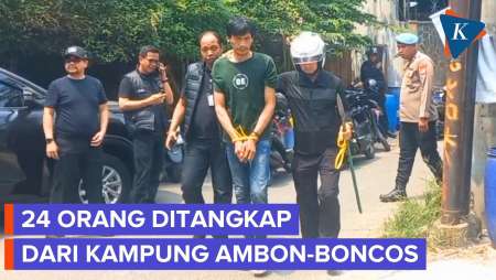 Polisi Tangkap 24 Orang Hasil Gerebek Kampung Ambon Dan Boncos