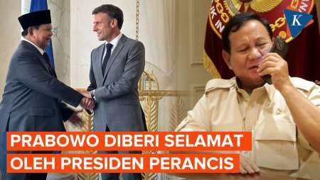 Prabowo Dapat Ucapan Selamat dari Emmanuel Macron, Ngobrol Pakai Bahasa Perancis