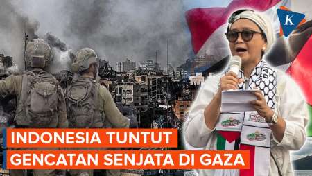 Tegas! Indonesia Tuntut Gencatan Senjata Permanen di Gaza