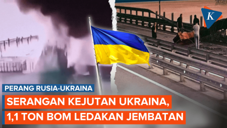 Ukraina Gunakan 1,1 Ton Bom Saat Serang Jembatan di Rusia