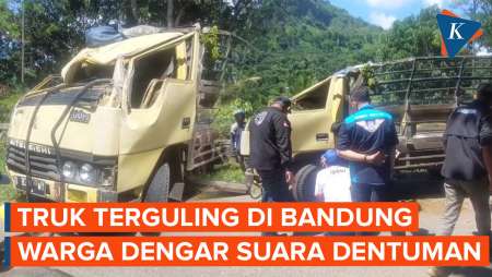 Diduga Rem Blong, Truk Pengangkut 30 Peziarah Kecelakaan Tewaskan Lima Orang