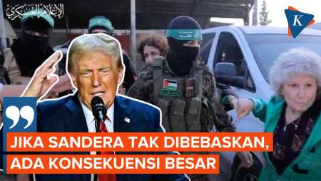 Trump Ancam Hamas Bebaskan Sandera Israel Sebelum 20 Januari