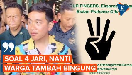 Gibran Sebut Warga Bisa Bingung soal Gerakan Salam 4 Jari