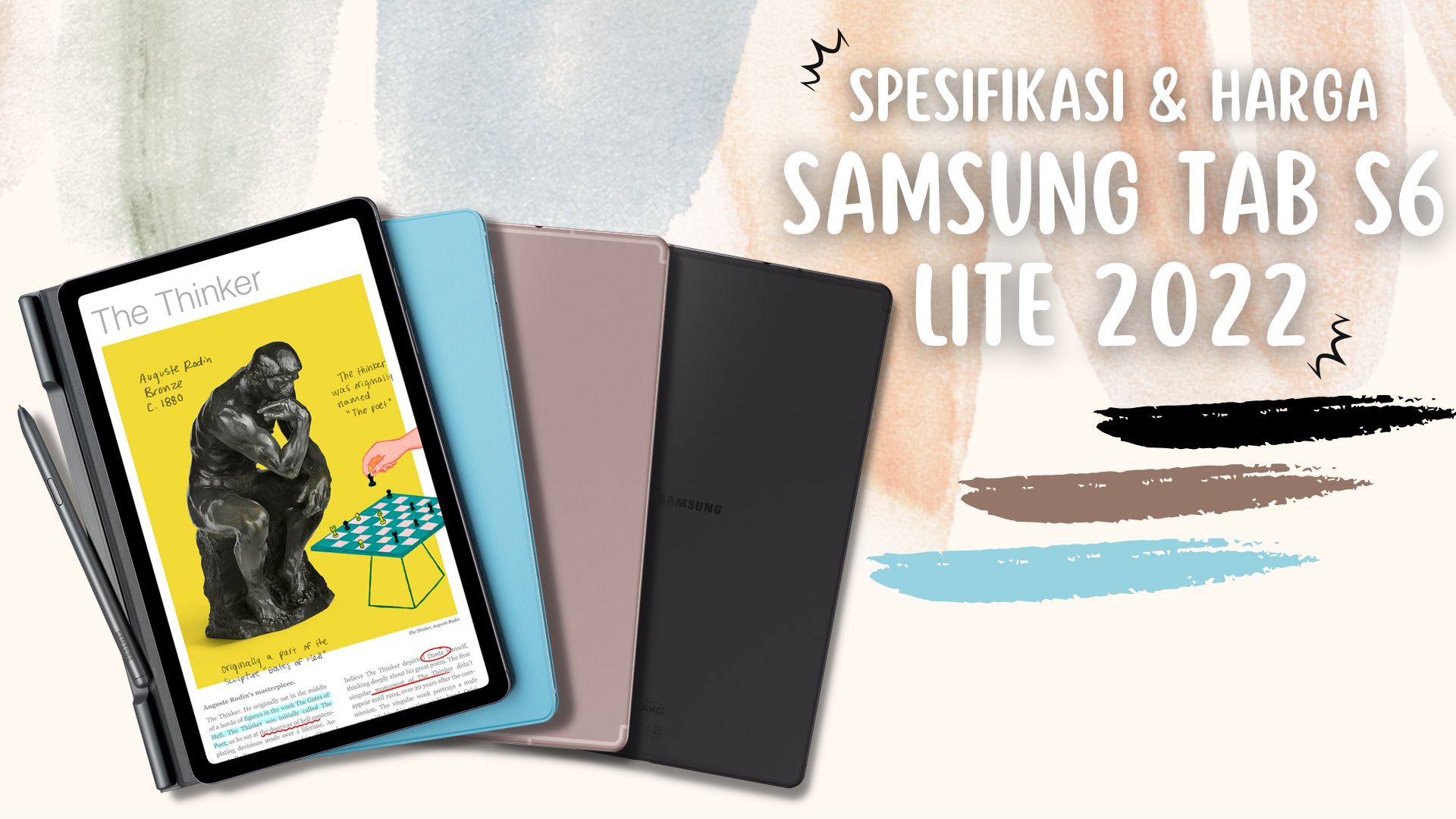 Spesifikasi dan Harga Tablet Samsung Galaxy Tab S6 Lite 2022 di Indonesia