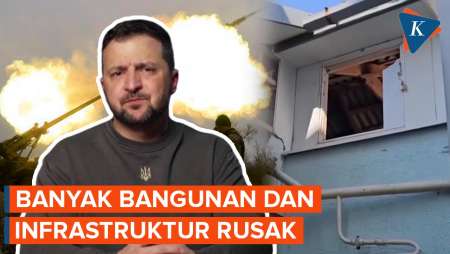 Kherson Dibombardir Rusia, Zelensky: Rumah dan Toko Jadi Sasaran Serangan