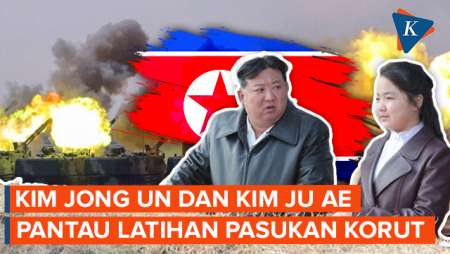 Kim Jong Un Ditemani Putrinya Pantau Latihan Militer, Korut Serukan Persiapan Perang