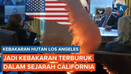 Momen Biden dan Kamala Harris Rapat Terbatas Bahas Kebakaran Los Angeles