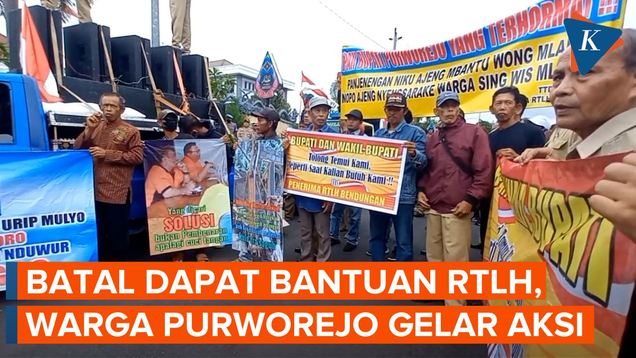 Ribuan Warga dan Kades Lakukan Aksi Tuntut Bantuan RTLH, Ini Penjelasan DPRD Purworejo