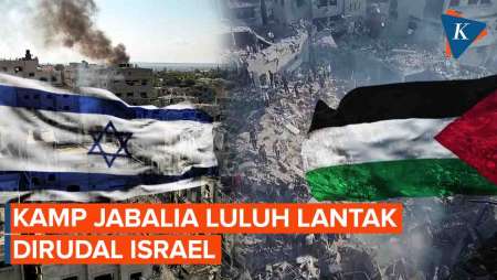 Penampakan Kamp Jabalia Usai Dihantam Rudal Israel Kedua Kalinya