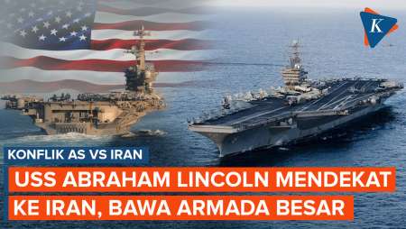 Kapal Induk USS Abraham Lincoln Tinggal 700 Km Dari Iran, Bawa Armada Besar