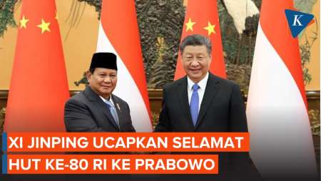 Ucapan Selamat HUT ke-80 RI dari Xi Jinping kepada Prabowo