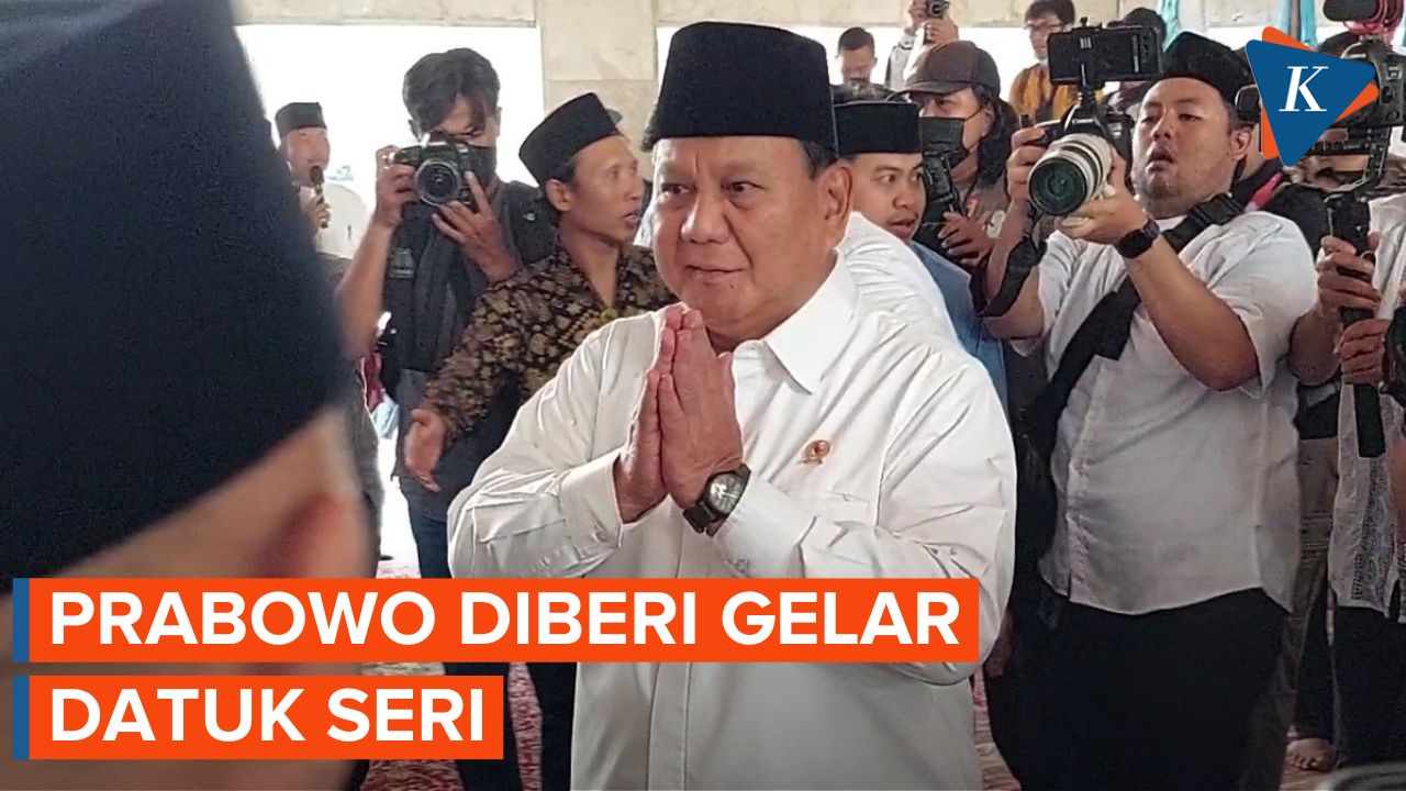 Saat Prabowo Diberi Gelar Datuk Seri oleh Komunitas Melayu