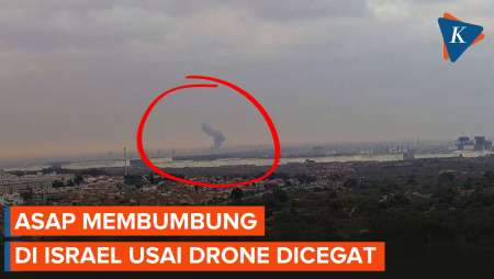 Potret Asap Membumbung di Israel Selatan Usai Militer Cegat Drone