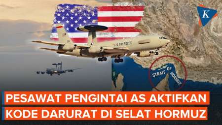Pesawat Intai AS Tetiba Beri Kode Darurat saat Terbang Dekat Selat Hormuz, Ada Apa?