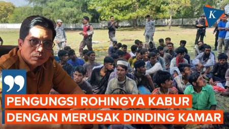 Pengungsi Rohingya Kabur Lagi, 16 Orang Melarikan Diri dengan Rusak Dinding Kamar