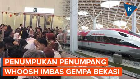 Penampakan Penumpukan Penumpang Whoosh Imbas Gempa Bekasi, Hari Ini Perjalanan Kembali Normal