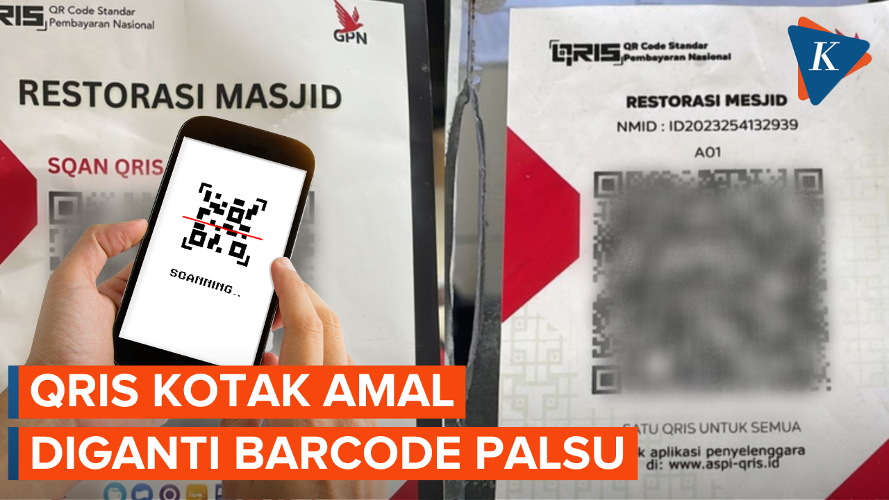 Waspada! QRIS Kotak Amal Masjid Al-Azhar Diganti “Barcode” Palsu