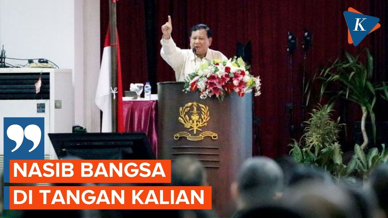 Prabowo Subianto Tegaskan Masalah Pertahanan Negara Perlu Jadi Perhatian Bersama