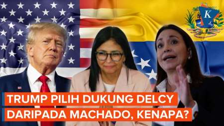 Trump Disebut Lebih Dukung Delcy Pimpin Venezuela Daripada Machado, Kenapa?