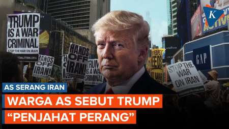 Warga AS Protes Serangan ke Iran, Sebut Trump Penjahat Perang