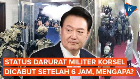 Cuma 6 Jam! Mengapa Status Darurat Militer Korsel Dicabut?