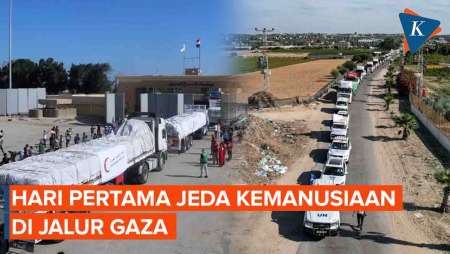 Penampakan Kota Gaza di Hari Pertama Jeda Kemanusiaan