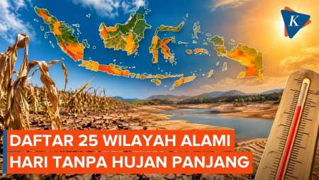 BMKG Ungkap 25 Wilayah Dengan Hari Tanpa Hujan Ekstrem, DIY Terlama