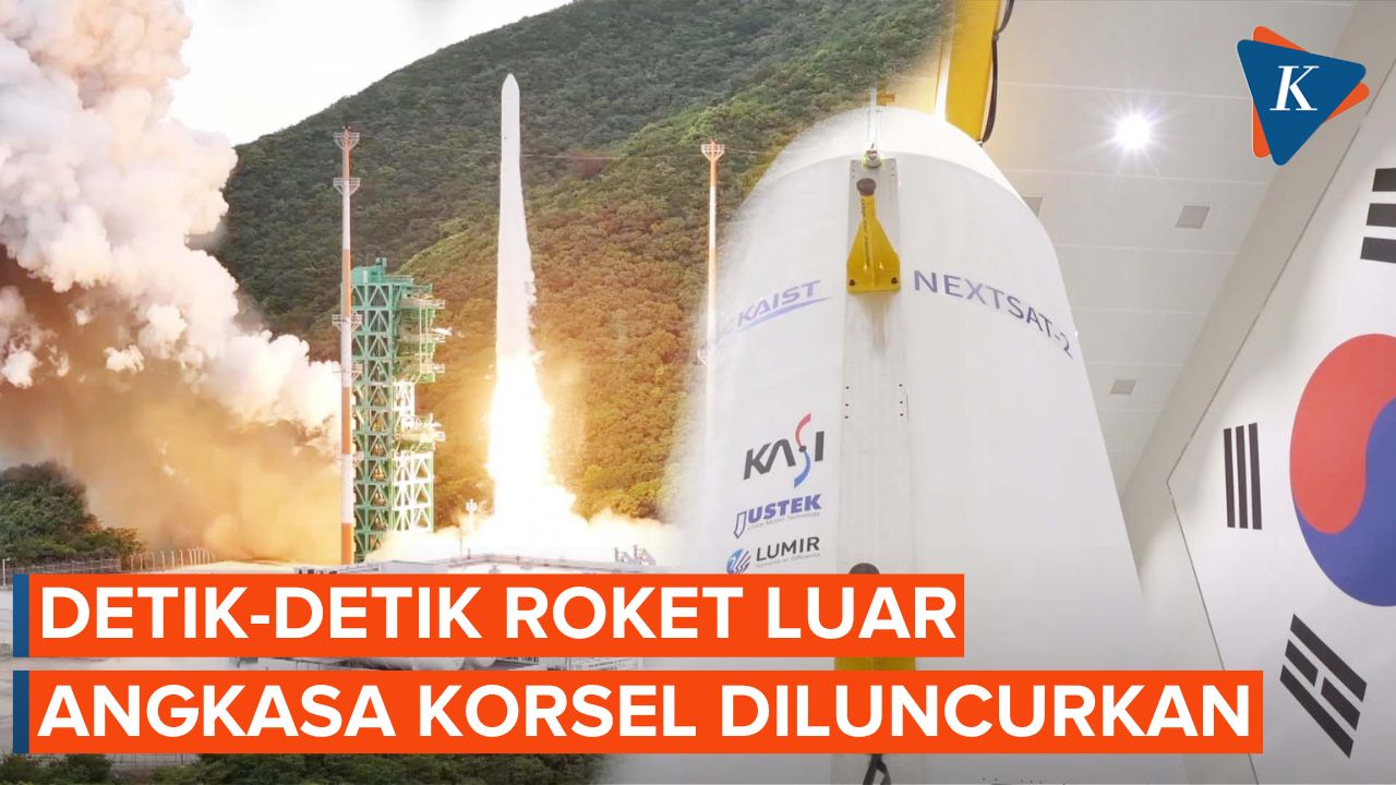 Momen Korea Selatan Sukses Luncurkan Roket Luar Angkasa Buatan Dalam Negeri ke Orbit