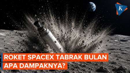 Roket SpaceX Tabrak Bulan, NASA Ungkap Dampaknya Bagi Bumi