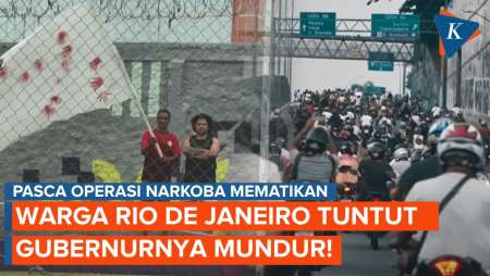 Imbas Operasi "Berdarah" Warga Rio De Janeiro Tuntut Gubernurnya Mundur