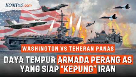 Keganasan Armada Tempur AS Yang Bersiap "Kepung" Iran: Kapal Induk, Jet Tempur, Dan Rudal Jelajah