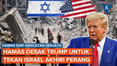 Hamas Sudah Siap Gencatan Senjata, Desak Trump Tekan Israel Akhiri Agresi