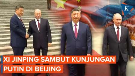 Momen Xi Jinping Sambut Putin Di China